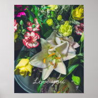 Farbenfrohes Bouquet mit Lilie