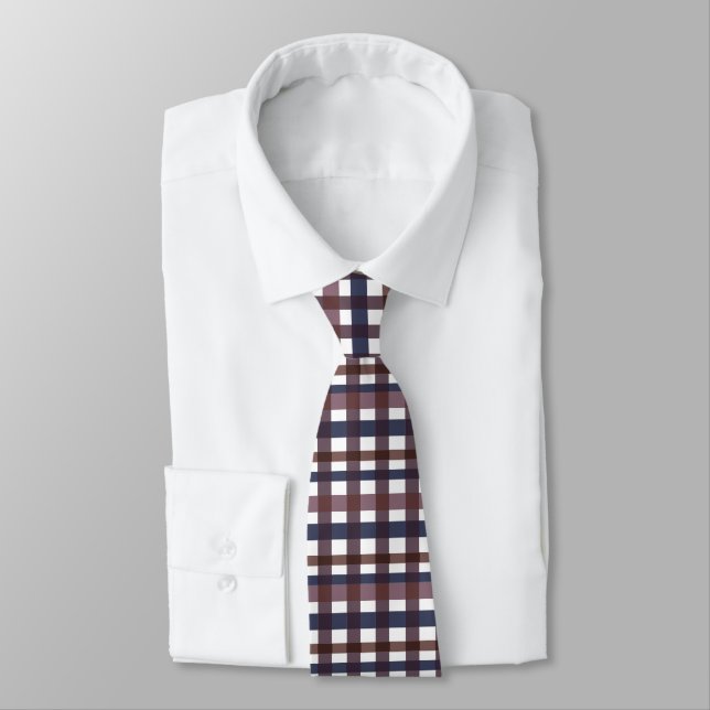 Farbenfrohes Buffalo-Karo Gingham  Krawatte (Gebunden)