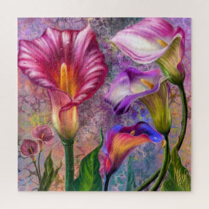 Farbenfrohes Calla-Lilien-Puzzle
