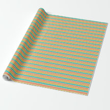 Farbenfrohes Chevron Kleine Streifen Geschenkpapie