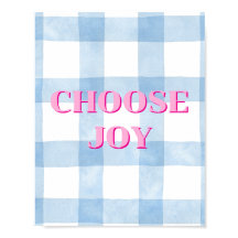 Farbenfrohes Design, Choose Joy Poster