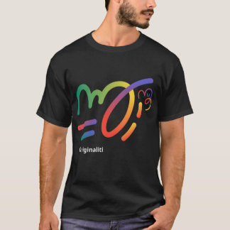 Farbenfrohes Design, mehrfarbig T-Shirt