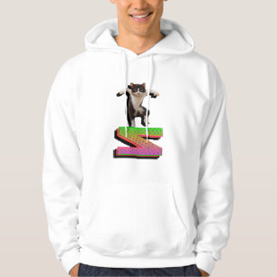 Farbenfrohes Digitaldesign Herren Basic Kapuzenpul Hoodie