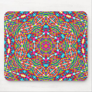 Farbenfrohes Durcheinander Mandala Mousepad