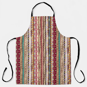 Farbenfrohes ethnisches Boho-Stammesmuster Schürze