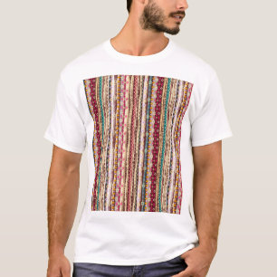 Farbenfrohes ethnisches Boho-Stammesmuster T-Shirt
