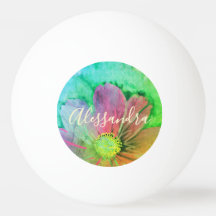 Farbenfrohes florales Wasserfarben-Monogramm Botan