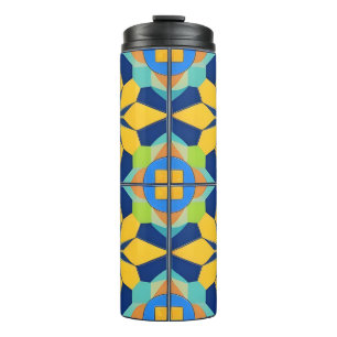 Farbenfrohes geometrisches abstraktes Design Thermosbecher