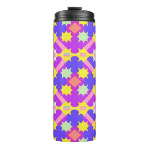 Farbenfrohes geometrisches abstraktes Design Thermosbecher