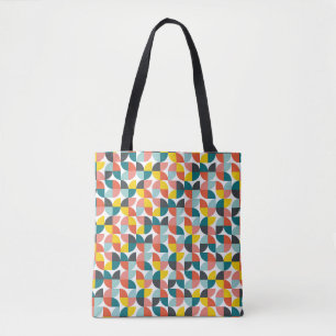Farbenfrohes geometrisches abstraktes Muster Tasche