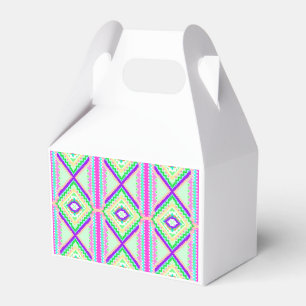 Farbenfrohes geometrisches Boho-Muster Geschenkschachtel