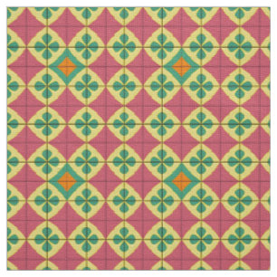 Farbenfrohes geometrisches Muster mit symmetrische Stoff