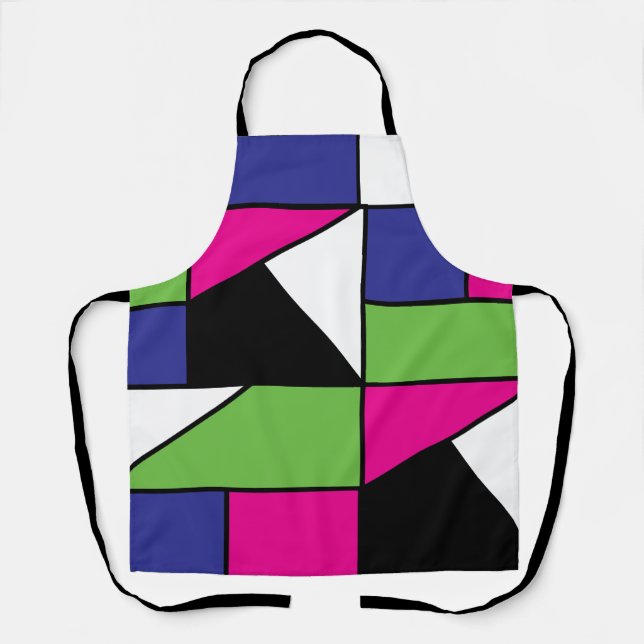 Farbenfrohes geometrisches Muster Schürze (Vorderseite)