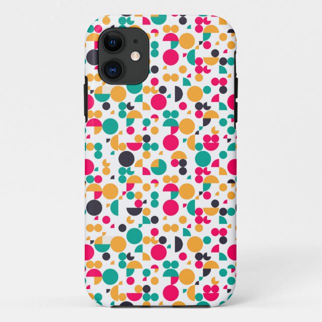Farbenfrohes geometrisches Musterdesign Case-Mate iPhone Hülle (Rückseite)