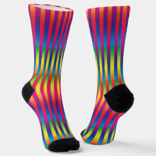 Farbenfrohes gestreiftes Muster Socken