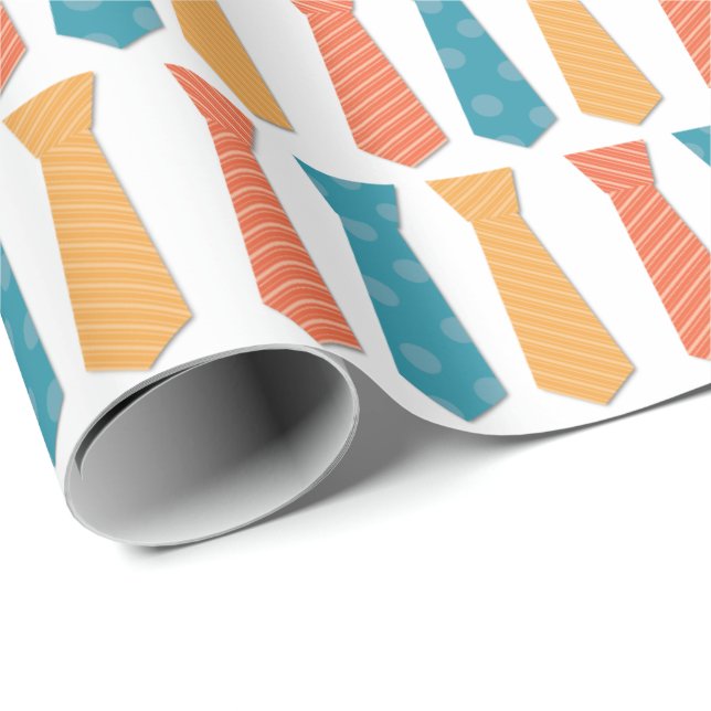 Farbenfrohes Halstuchmuster Geschenkpapier (Rolleneckpunkt)