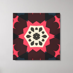 Farbenfrohes Herzen Kunst Design Wrapped Leinwand