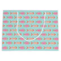 Farbenfrohes Küsten-Sommer-Fisch-Muster