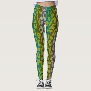 Farbenfrohes Leoparden-Skin-Muster #16 Leggings