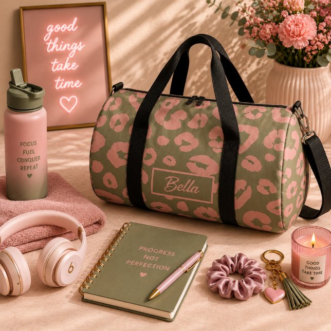 Farbenfrohes Leopardenmuster Duffle Bag (Von Creator hochgeladen)