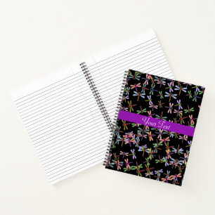 Farbenfrohes Libellen Notizbuch