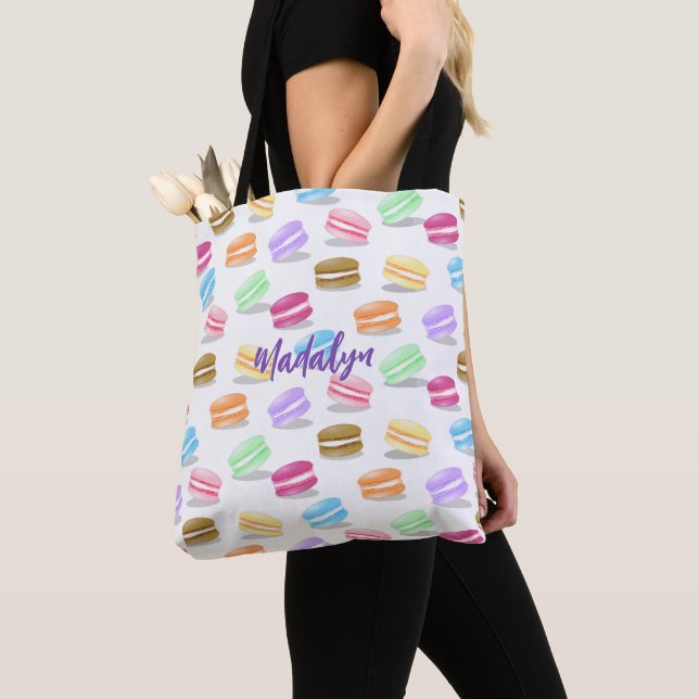 farbenfrohes Macarons-Muster Tasche (Von Nahem)