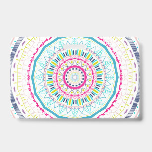 farbenfrohes Mandala Ausweis