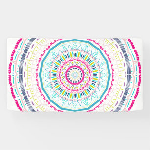 farbenfrohes Mandala Banner