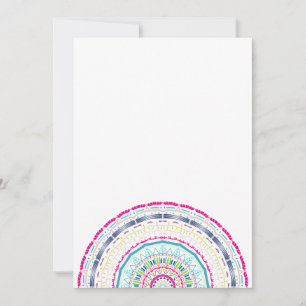 farbenfrohes Mandala Dankeskarte