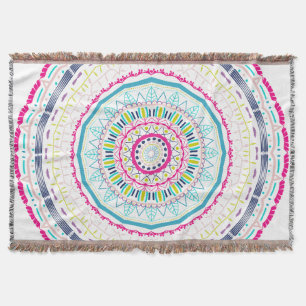 farbenfrohes Mandala Decke