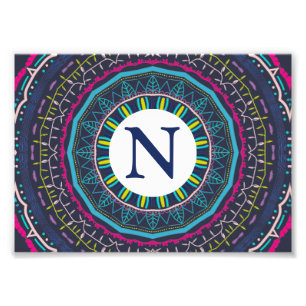farbenfrohes Mandala Fotodruck