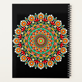Farbenfrohes Mandala-Muster Planer Boho Punkt