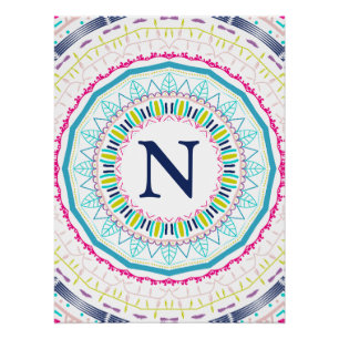 farbenfrohes Mandala Poster