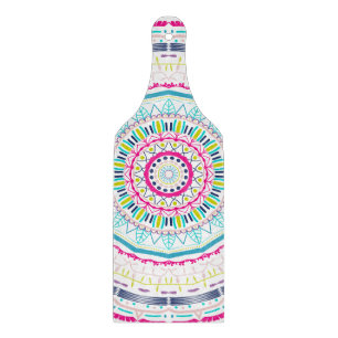 farbenfrohes Mandala Schneidebrett