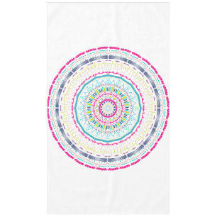 farbenfrohes Mandala Tischdecke