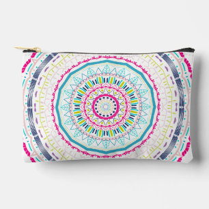 farbenfrohes Mandala Zubehörtasche