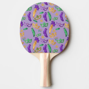 Farbenfrohes Mardi-Gras-Muster  Tischtennis Schläger