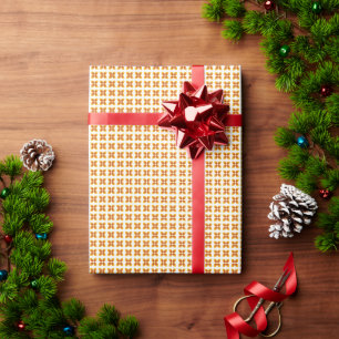 Farbenfrohes, modern-blumiges Design der Mitte des Geschenkpapier