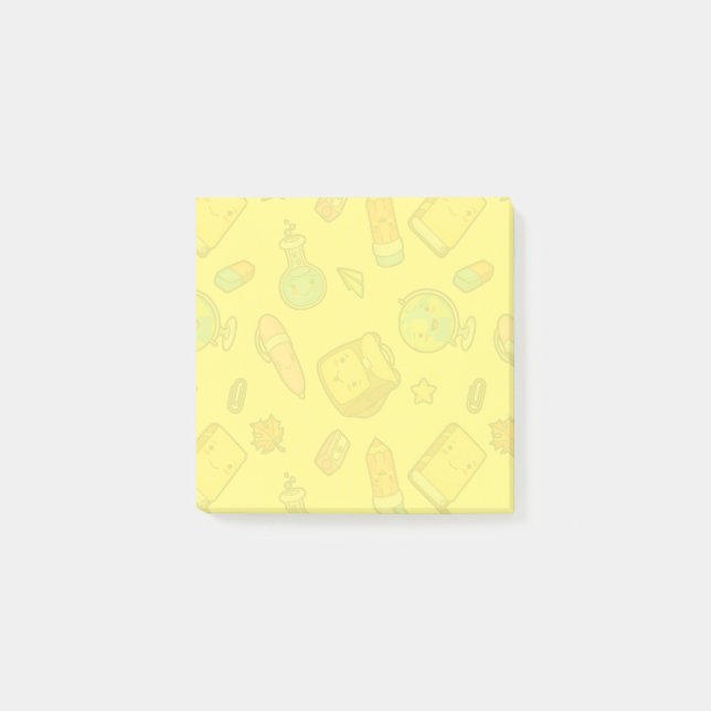 Farbenfrohes Muster für Schulmaterial Post-it Klebezettel (Vorderseite)