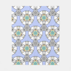 Farbenfrohes nahtloses Mosaik, das Streifenmuster  Fleecedecke