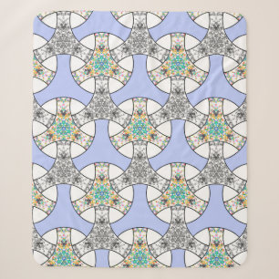 Farbenfrohes nahtloses Mosaik, das Streifenmuster  Sherpadecke
