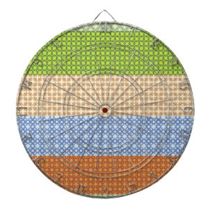farbenfrohes nahtloses Muster Mosaik, gelb, grün.. Dartscheibe