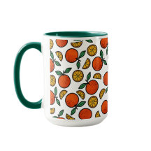 Farbenfrohes Orangenmuster