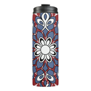 Farbenfrohes Paisley-Boho-Muster-Tassendesign Thermosbecher
