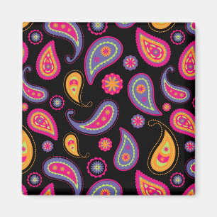 Farbenfrohes Paisley-Muster Magnet