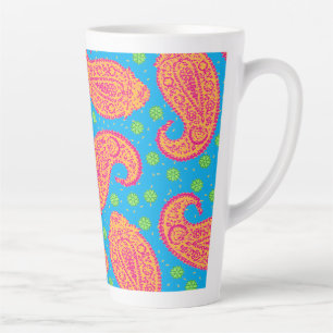 Farbenfrohes Paisley-Muster Milchtasse