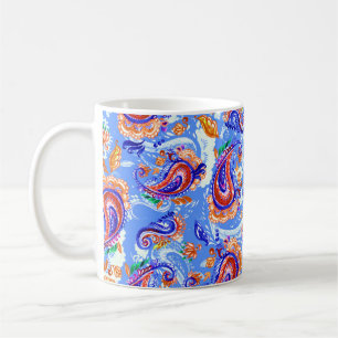 Farbenfrohes Paisley-Nahtlosmuster Kaffeetasse