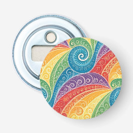 Farbenfrohes Paisley-Swirbelmuster Flaschenöffner