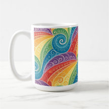 Farbenfrohes Paisley-Swirbelmuster