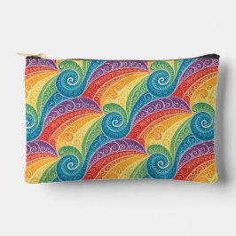 Farbenfrohes Paisley-Swirbelmuster Zubehörtasche